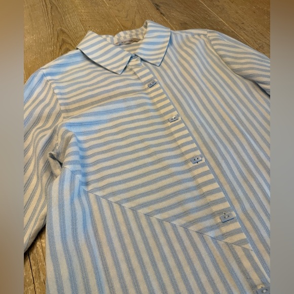 SOFT SURROUNDINGS Striped Shirt Artsy Buttons size MP - Picture 8 of 10